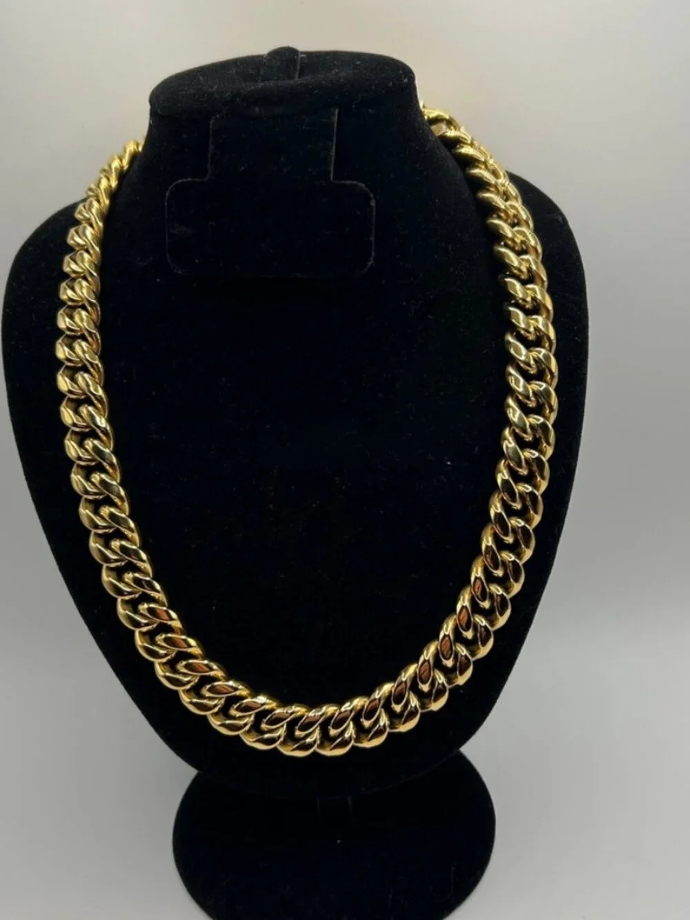 Miami Cuban Link Chain 14mm 24 Inch Real Gold Mens Solid Plated Stainless Steel